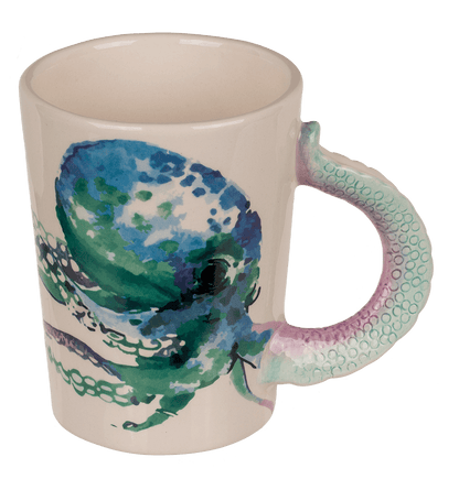 Stoneware mug, Octopus,11 x 8,5 cm,300 ml,