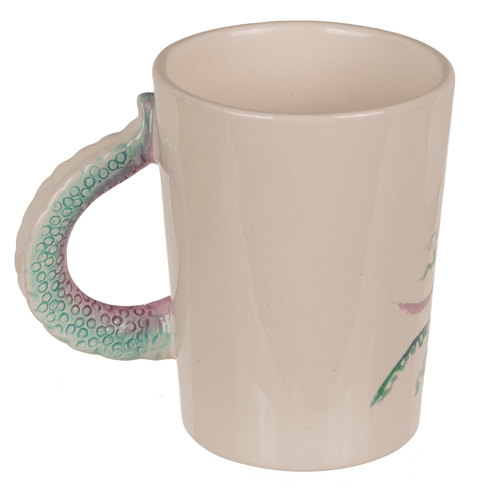 Stoneware mug, Octopus,11 x 8,5 cm,300 ml,