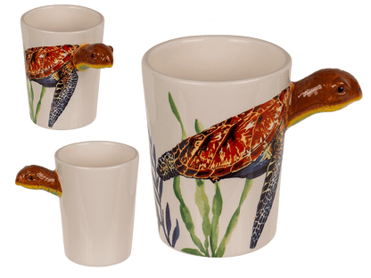 Stoneware mug,Turtle,11 x 8,5 cm,300 ml,