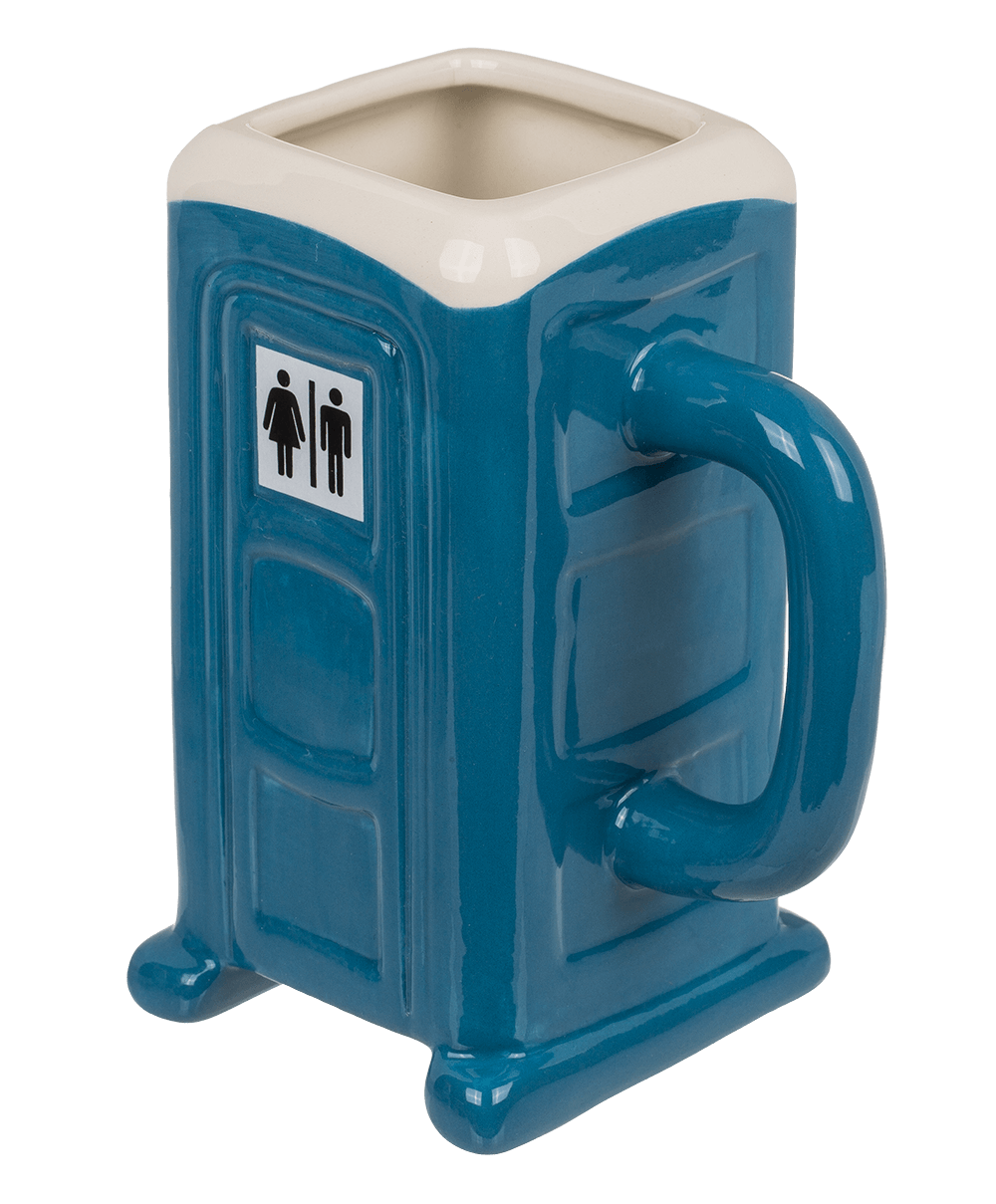 Mug, Porta Potty, 13 x 10 cm, dolomite,