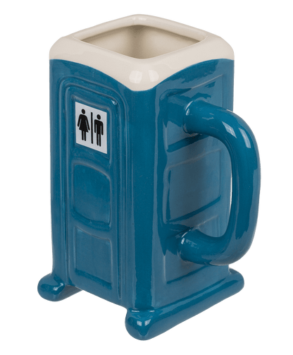 Mug, Porta Potty, 13 x 10 cm, dolomite,