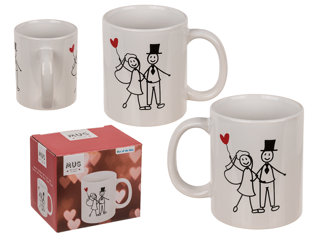 Stoneware Mug,So much in Love, 9 x 8 cm, 300 ml,