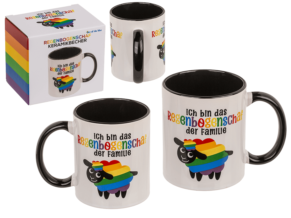 Mug, Rainbow-Sheep, Stoneware,