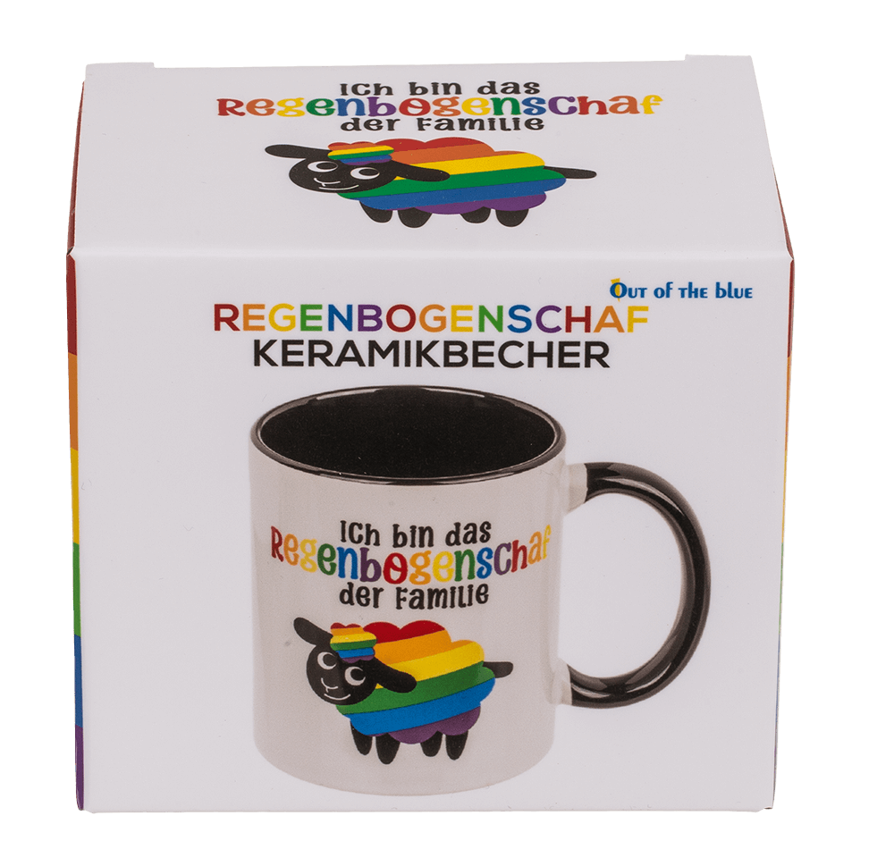 Mug, Rainbow-Sheep, Stoneware,