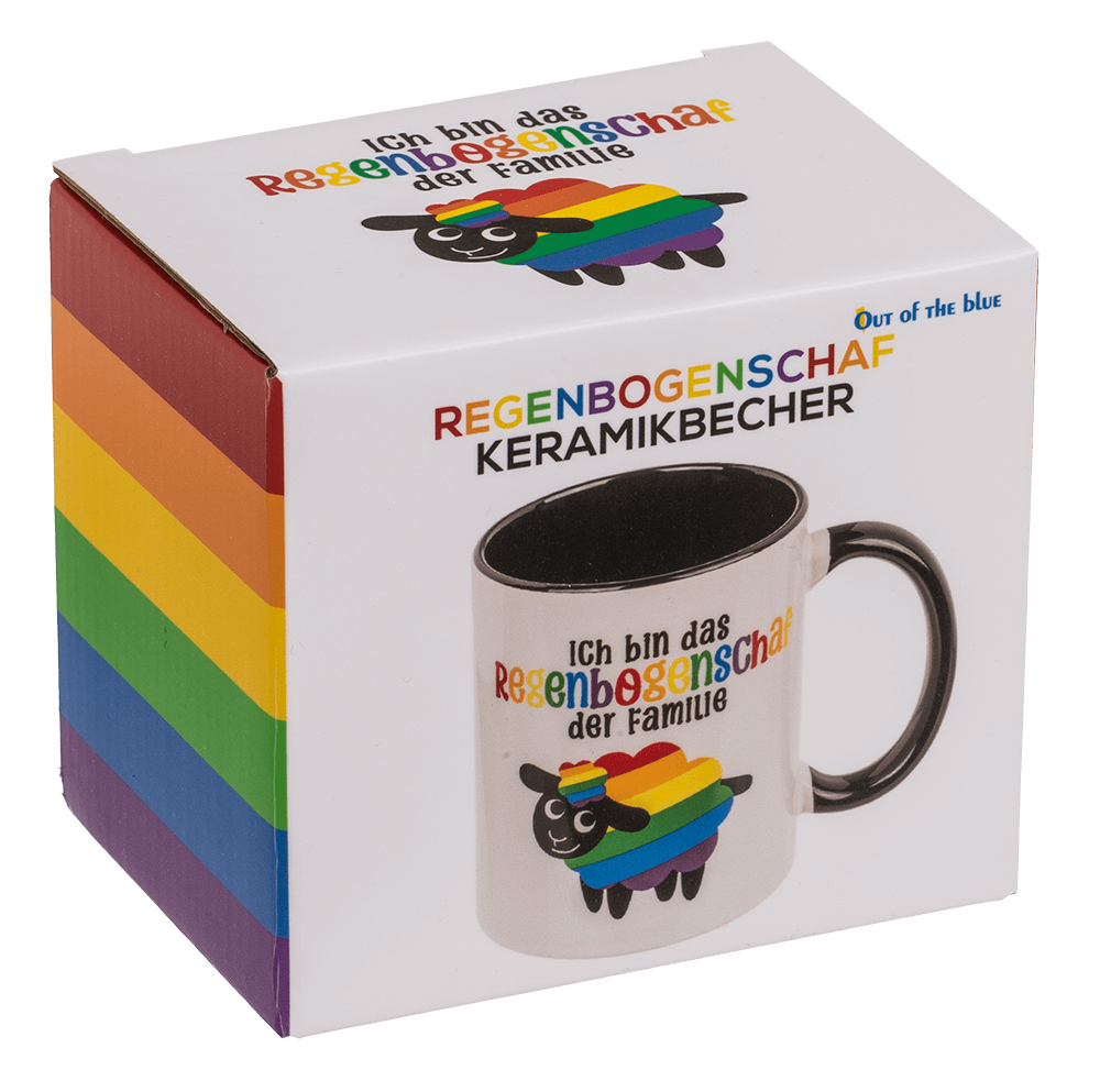 Mug, Rainbow-Sheep, Stoneware,