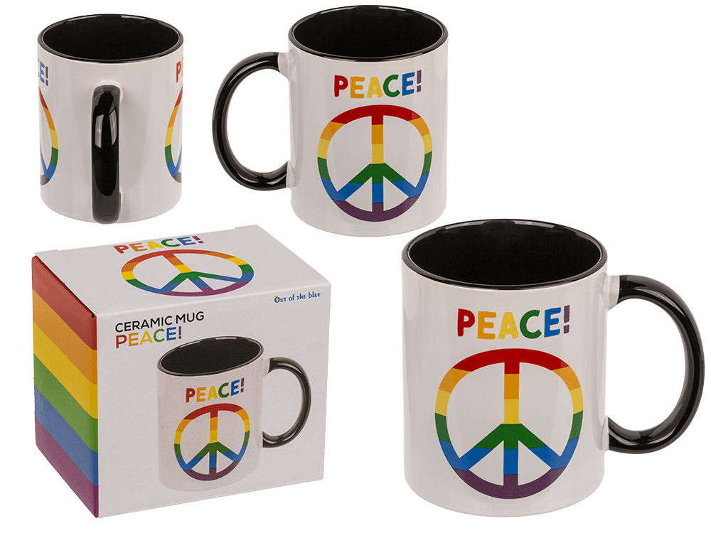 Mug, Peace, Stoneware,