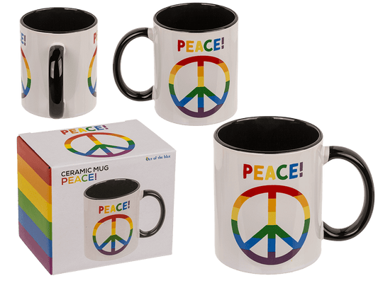 Mug, Peace, Stoneware,