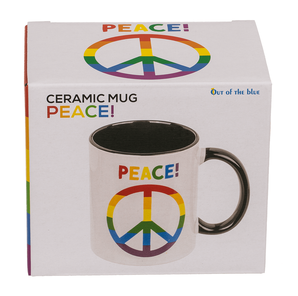 Mug, Peace, Stoneware,