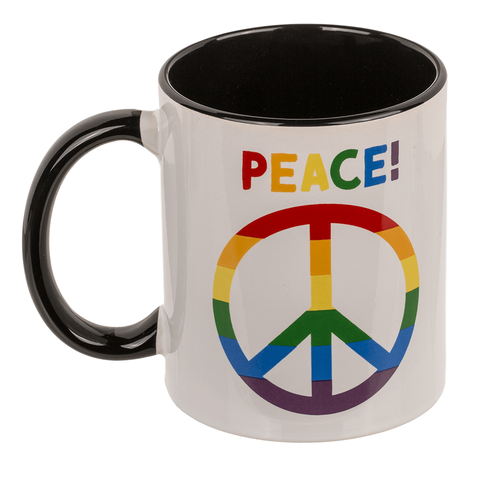 Mug, Peace, Stoneware,