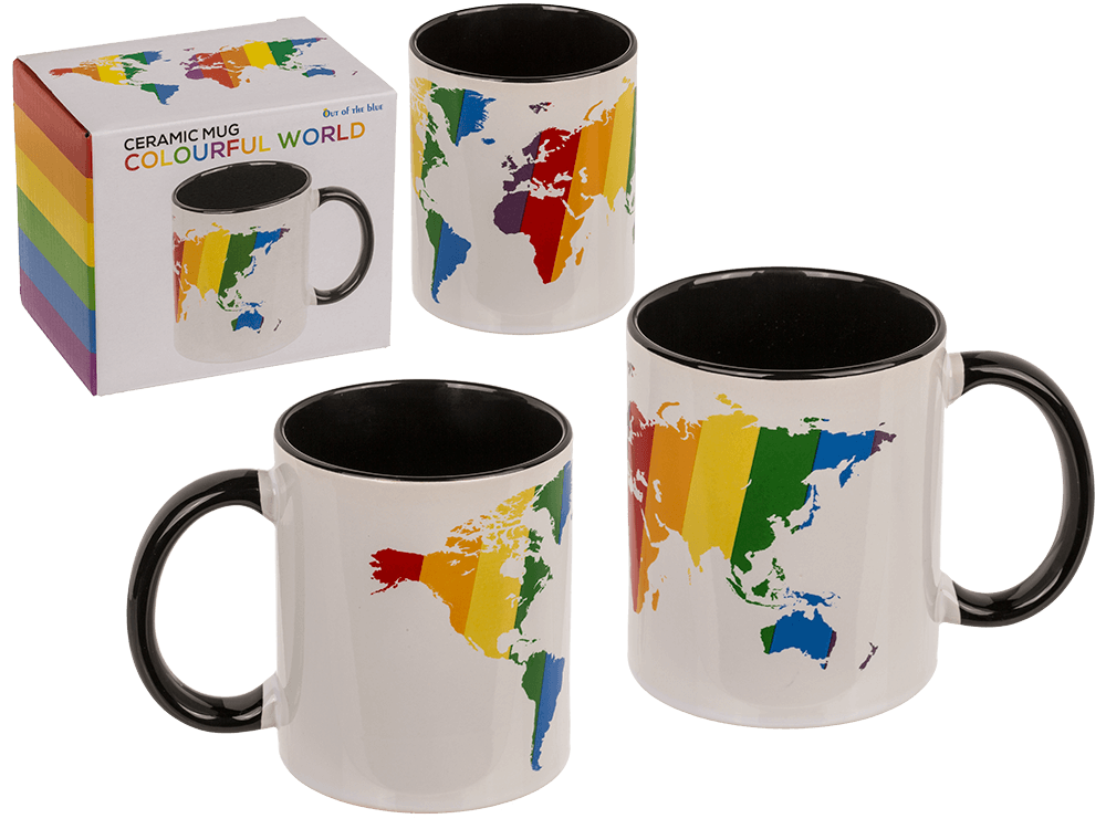 Mug, Colorful World, Stoneware,