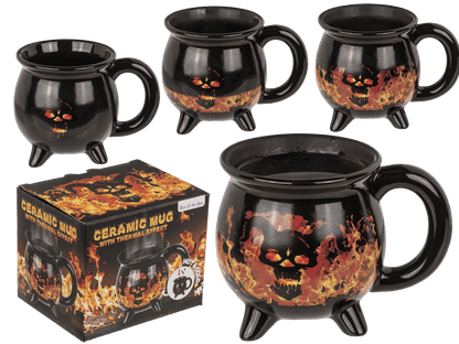 Mug, Fire devil, Stoneware, thermal effect,