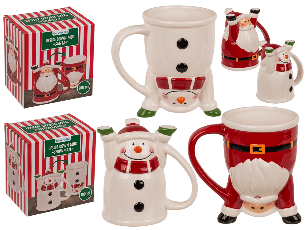 Mug, Santa & Snowman,