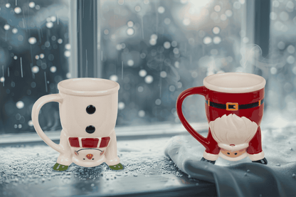 Mug, Santa & Snowman,