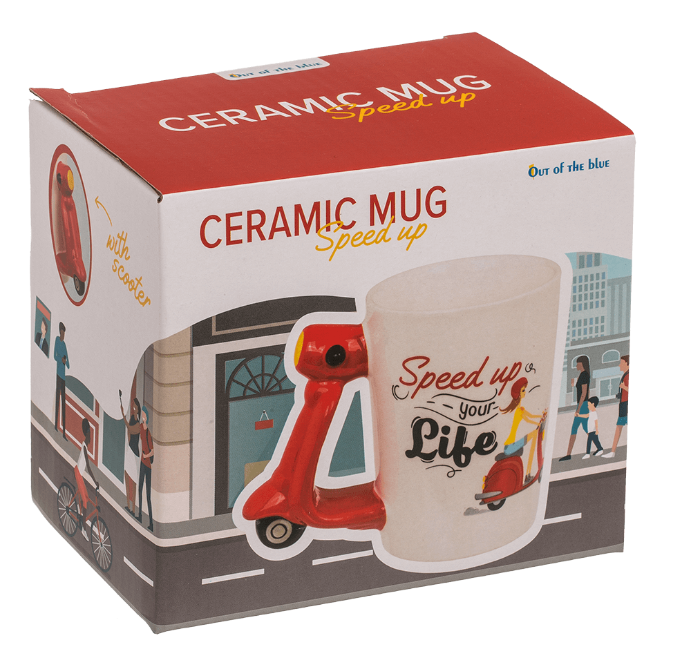 Mug, Scooter, Stoneware,