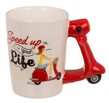 Mug, Scooter, Stoneware,