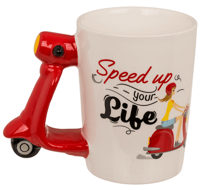 Mug, Scooter, Stoneware,