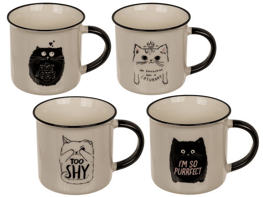 New Bone China Mug, Funny Kitten,