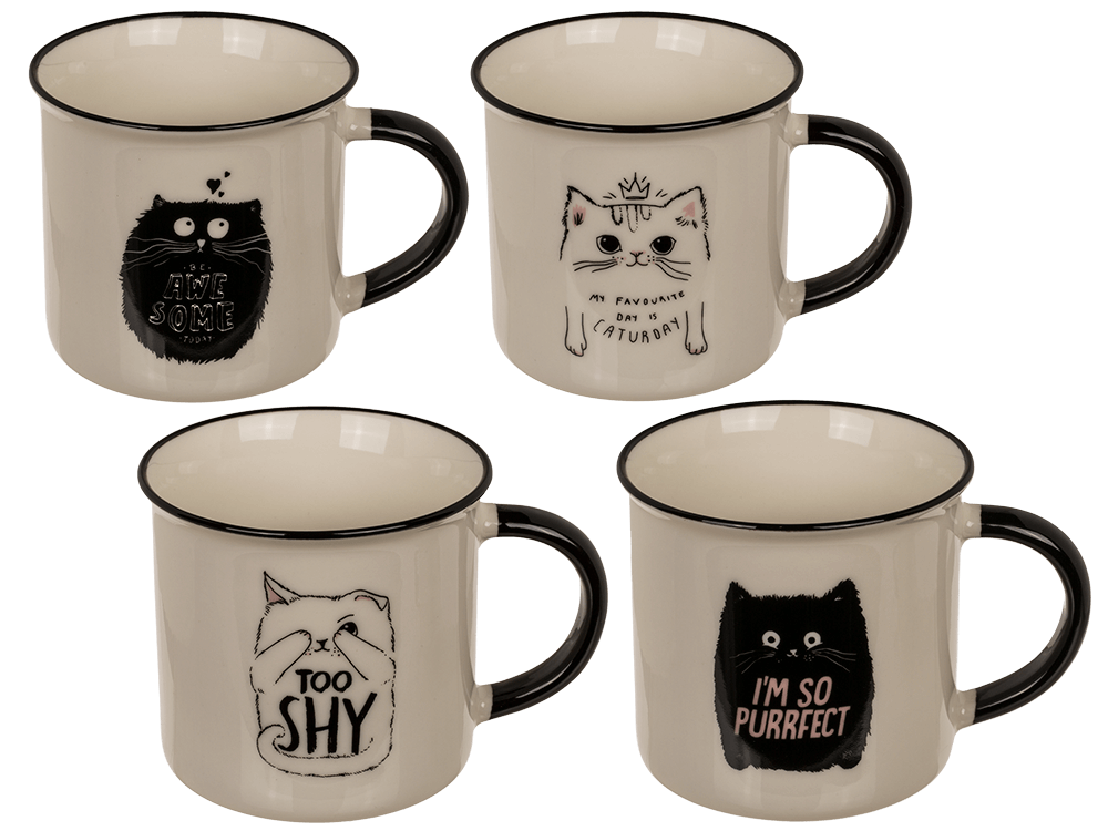 New Bone China Mug, Funny Kitten,