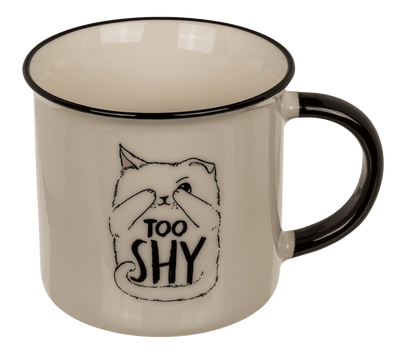 New Bone China Mug, Funny Kitten,