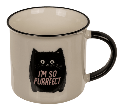 New Bone China Mug, Funny Kitten,