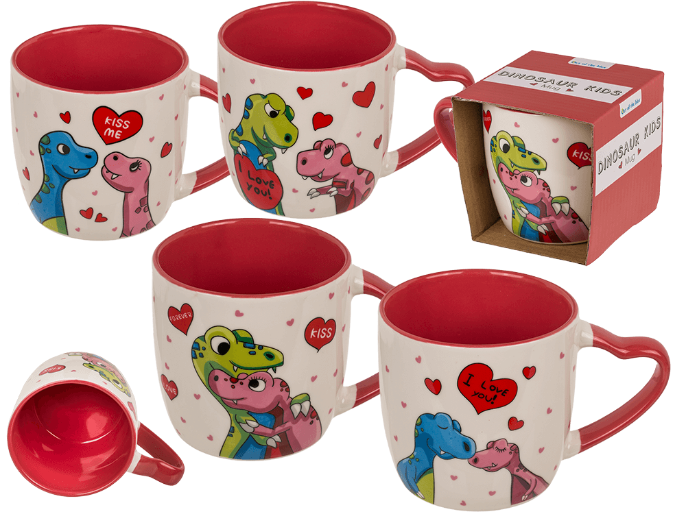 New Bone China Mug, Dino Kids,