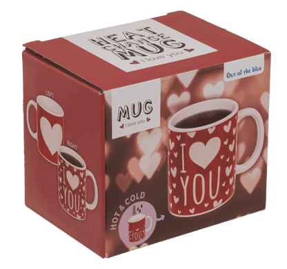 Mug, I love you, with thermal effect, 9.5 x 8 cm