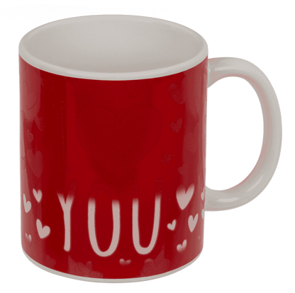 Mug, I love you, with thermal effect, 9.5 x 8 cm