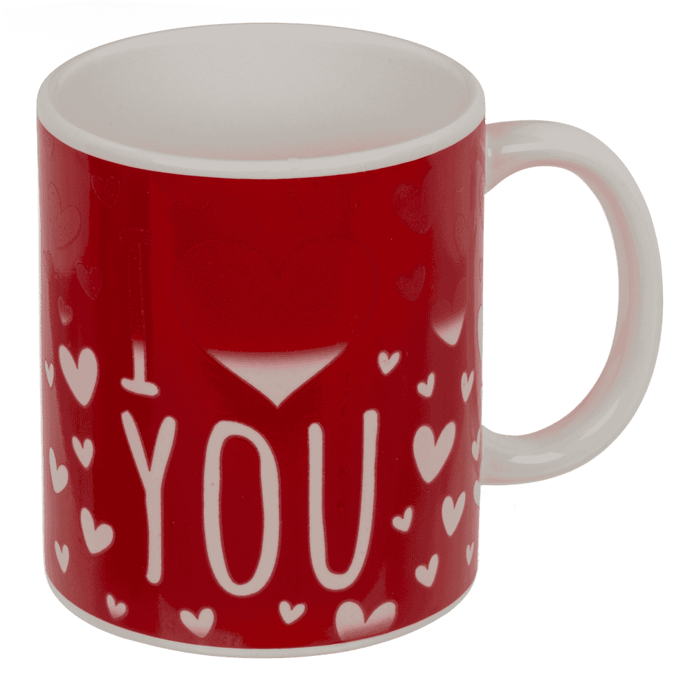 Mug, I love you, with thermal effect, 9.5 x 8 cm