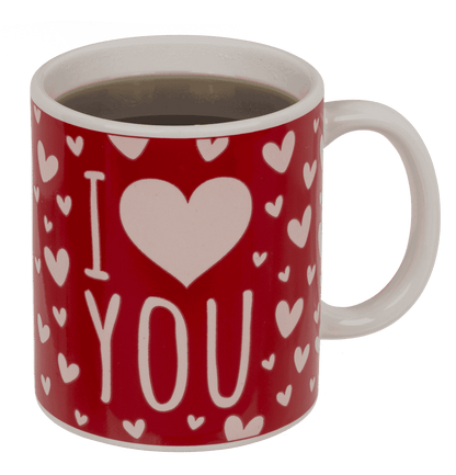 Mug, I love you, with thermal effect, 9.5 x 8 cm