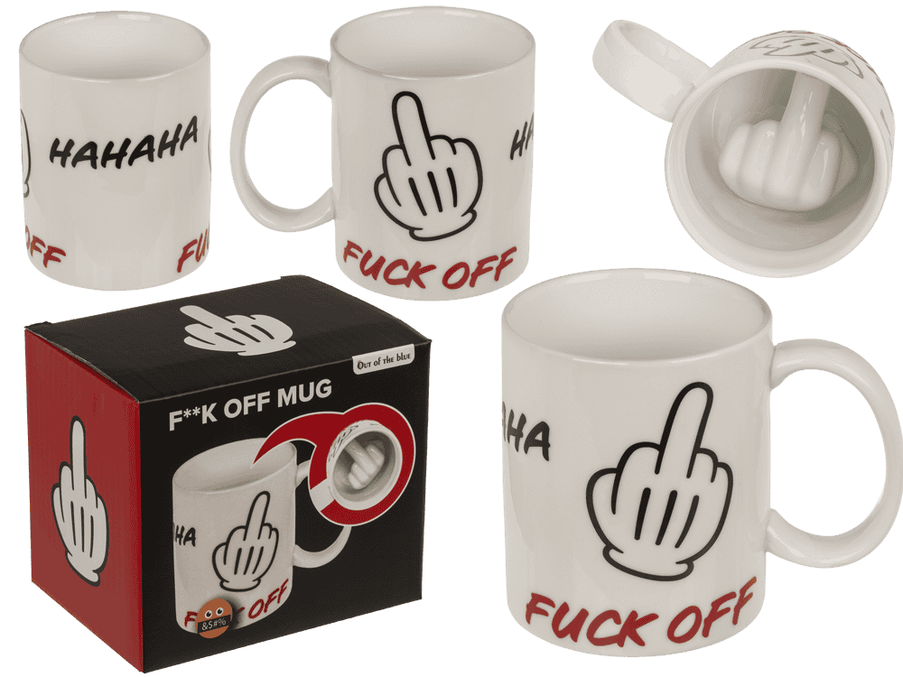 Mug, Fuck Off, stoneware, 8 x10 cm,
