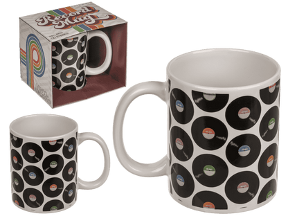Mug, Vinyl Records, stoneware, 8 x 10 cm,