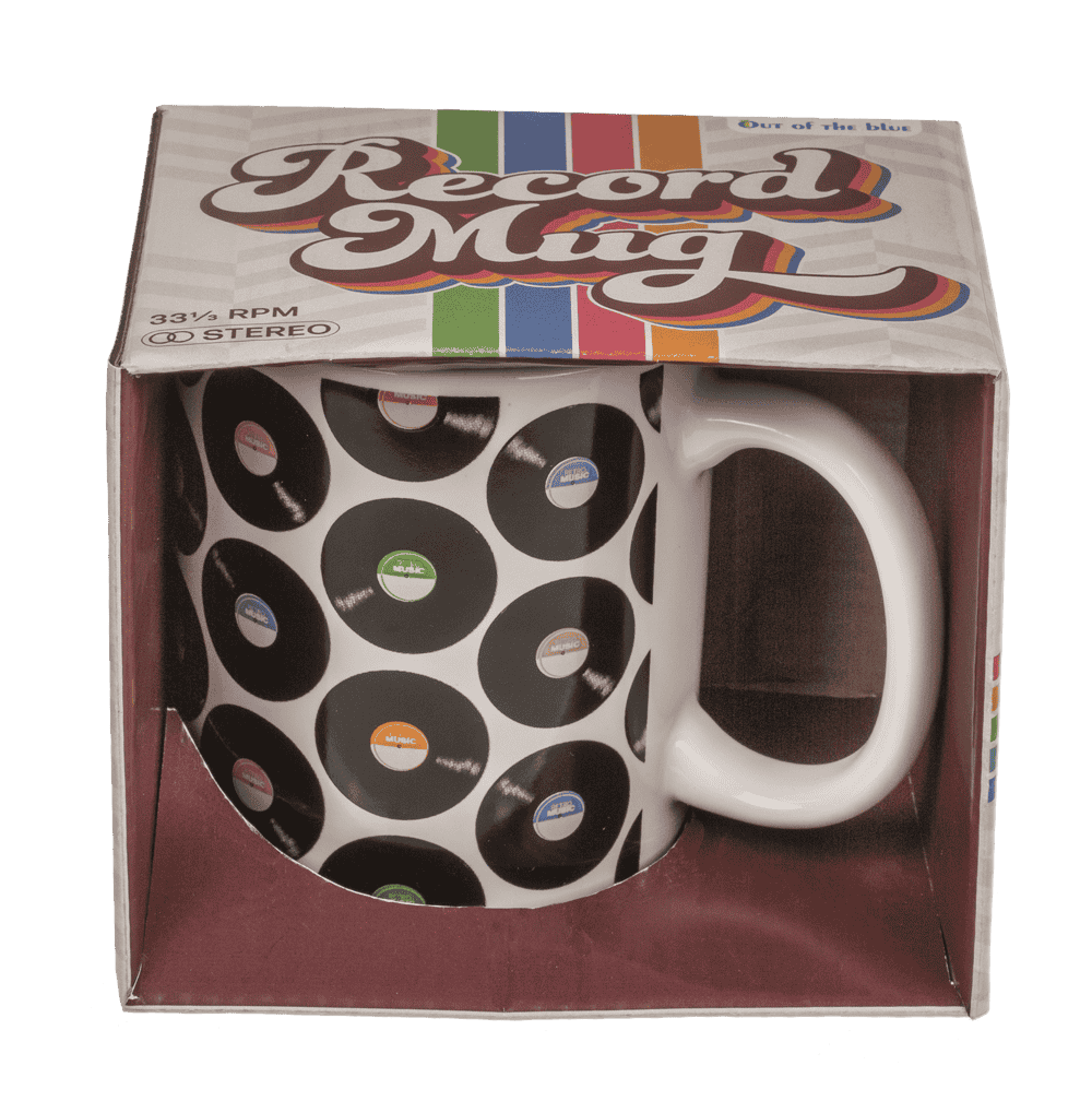 Mug, Vinyl Records, stoneware, 8 x 10 cm,