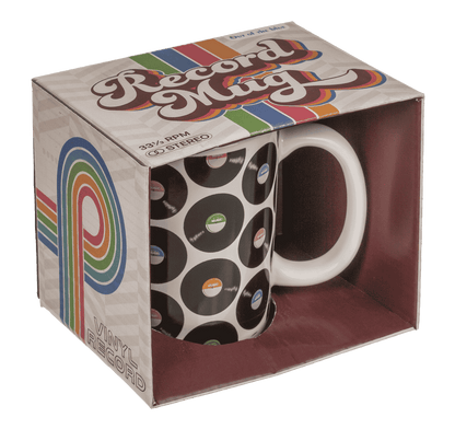Mug, Vinyl Records, stoneware, 8 x 10 cm,