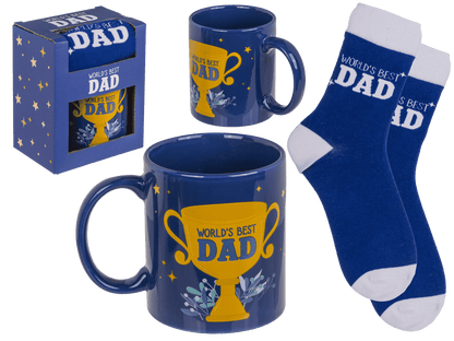 Gift set, World's Best Dad, Mug and socks,