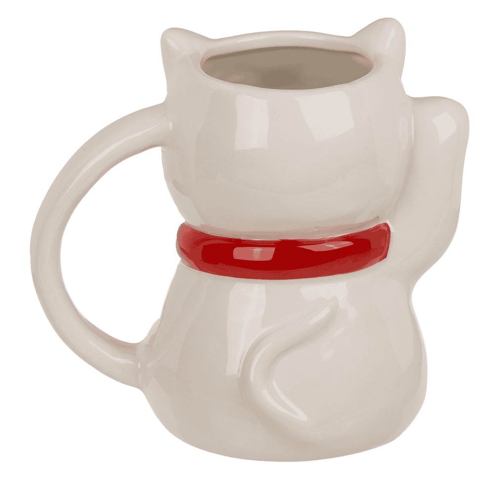 Ceramic mug, Lucky Cat, material: dolomite,