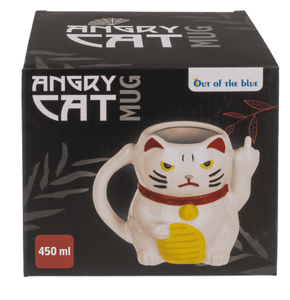 Becher, Angry Cat, aus Dolomite,12 x10 cm,