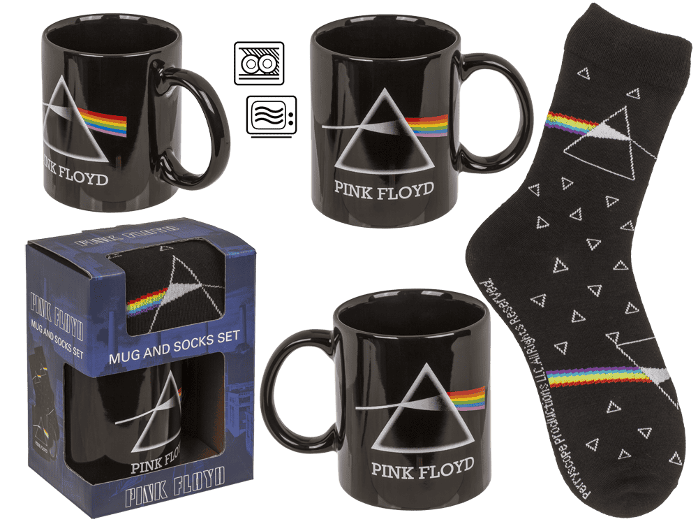 Gift set, Pink Floyd, mug and socks,