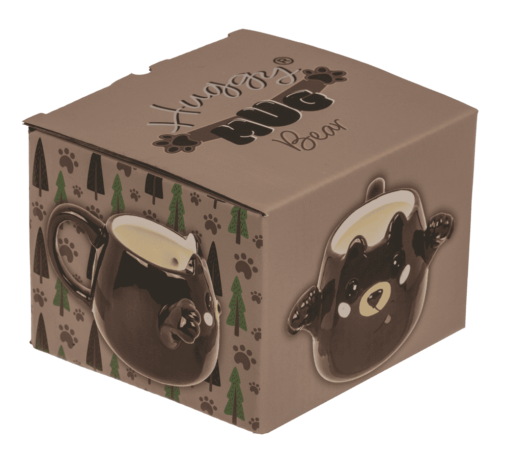 Mug, Huggy Mug, Bear, dolomite, 15 x 10 cm,