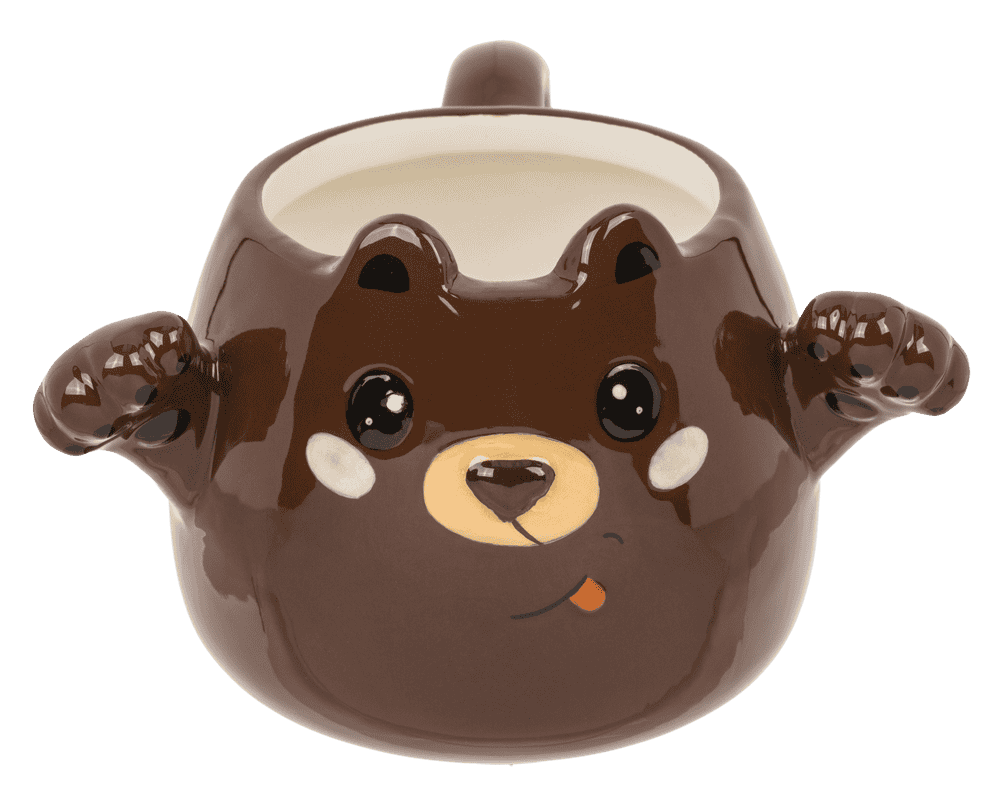 Mug, Huggy Mug, Bear, dolomite, 15 x 10 cm,