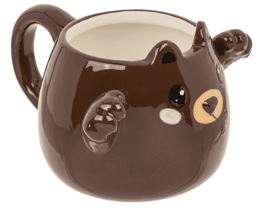 Mug, Huggy Mug, Bear, dolomite, 15 x 10 cm,