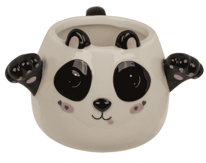 Mug, Huggy Mug, Panda, dolomite, 15 x 10 cm,