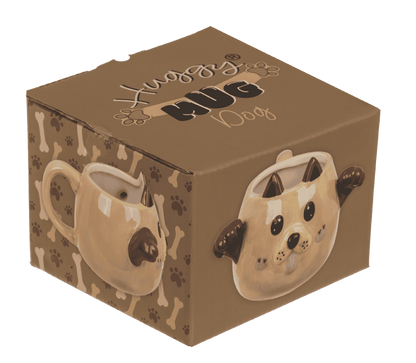 Mug, Huggy Mug, Dog, dolomite, 15 x 10 cm,