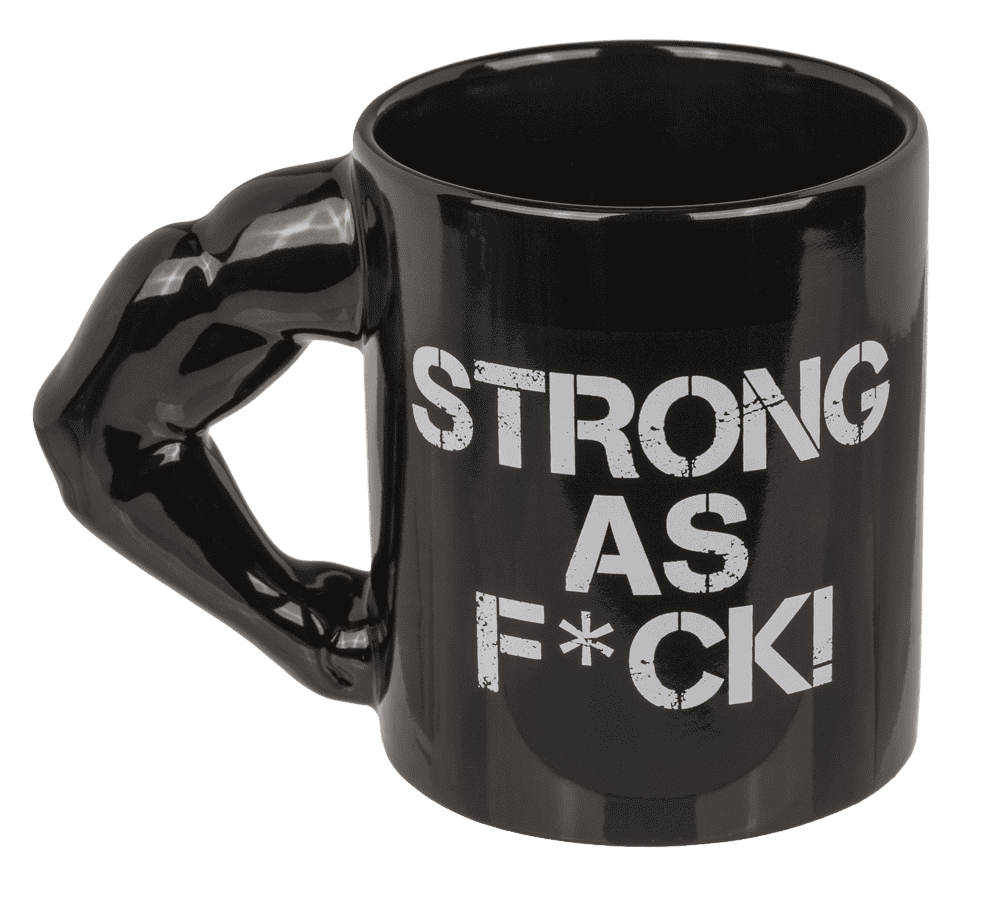 Mug, Strong as F*CK, stoneware,