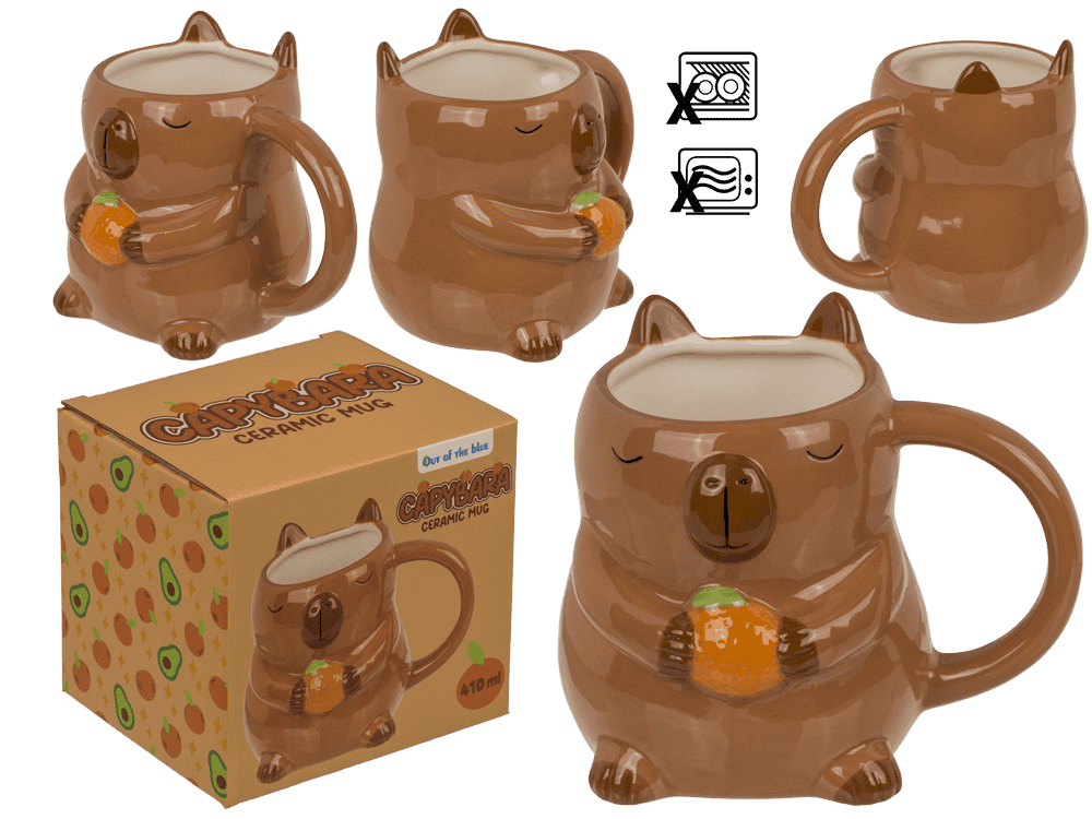 Mug, Capybara,  stoneware, 13.5 x 11 cm,
