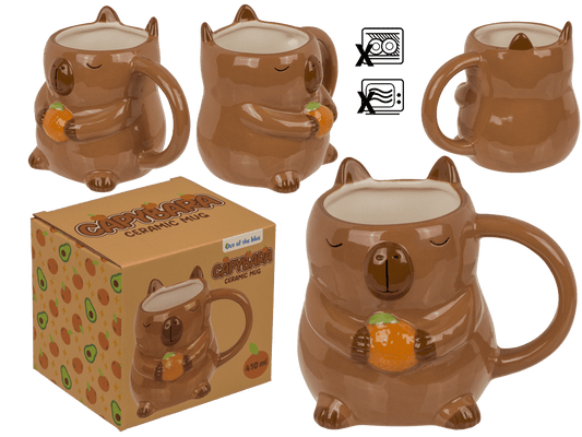 Mug, Capybara,  stoneware, 13.5 x 11 cm,