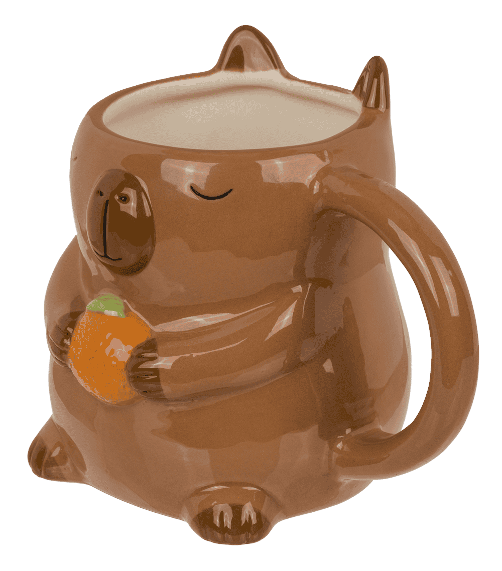 Mug, Capybara,  stoneware, 13.5 x 11 cm,
