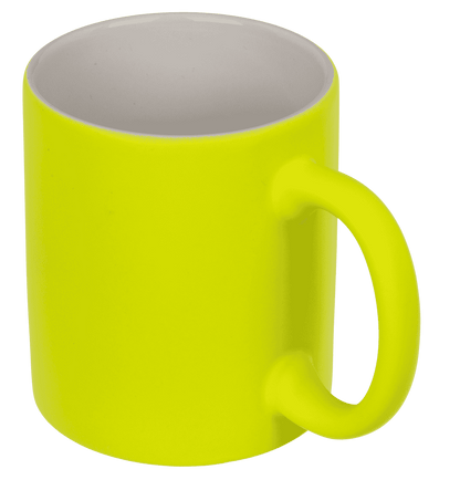 Mug, Neon Yellow, made of stoneware, 9 x 8.5 cm,