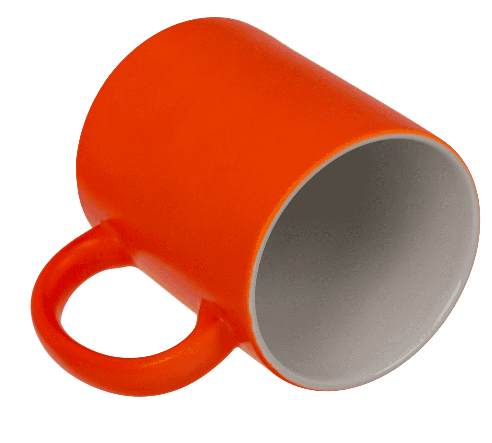 Mug, Neon Orange, made of stoneware, 9 x 8.5 cm,