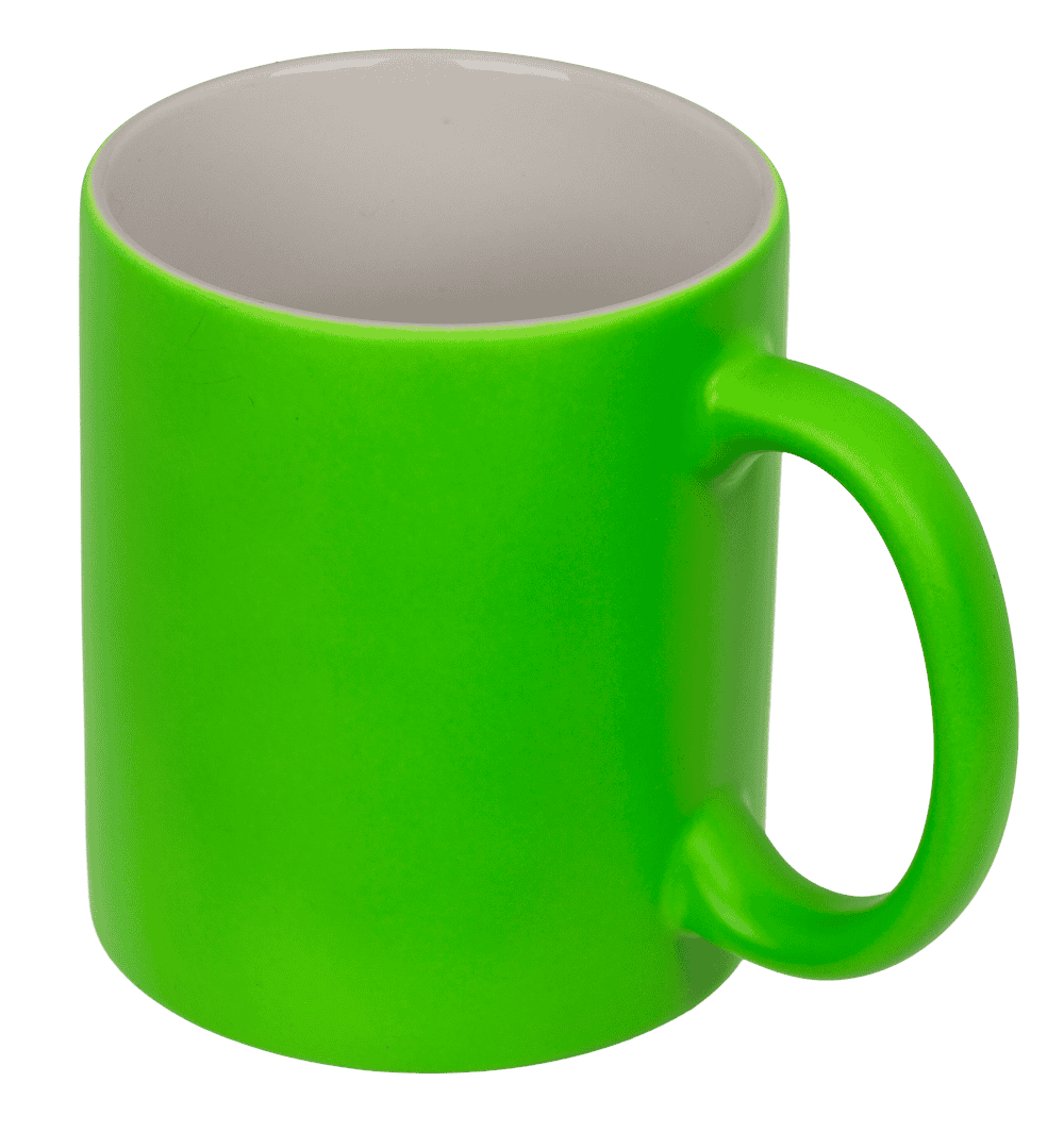 Mug, Neon Green, made of stoneware, 9 x 8.5 cm,