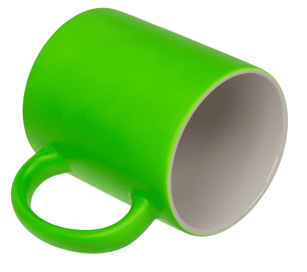 Mug, Neon Green, made of stoneware, 9 x 8.5 cm,